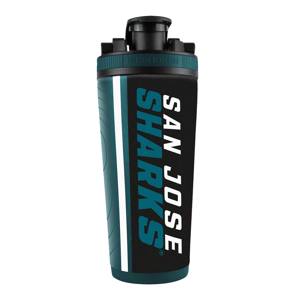 San Jose Sharks 26oz. 4D Stainless Steel Shaker Bottle