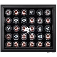 Vitrine noire pour 30 rondelles des Sharks de San Jose