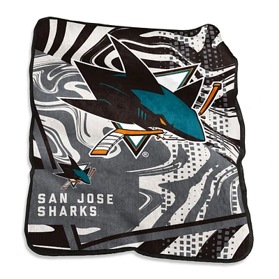 San Jose Sharks 50" x 60" Swirl Raschel Throw Blanket