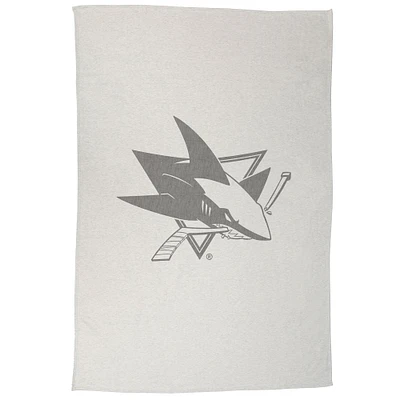 Couverture sweat-shirt 54" x 84" des Sharks de San Jose