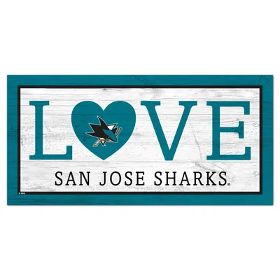 Lids San Jose Sharks 6 x 12 Team Dog Bone Sign