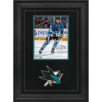 Cadre photo vertical de luxe 8'' x 10'' San Jose Sharks avec logo de l'équipe