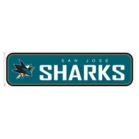 Requins de San Jose - 90'' x 23'' Team Repositional Long Design Wall Decal