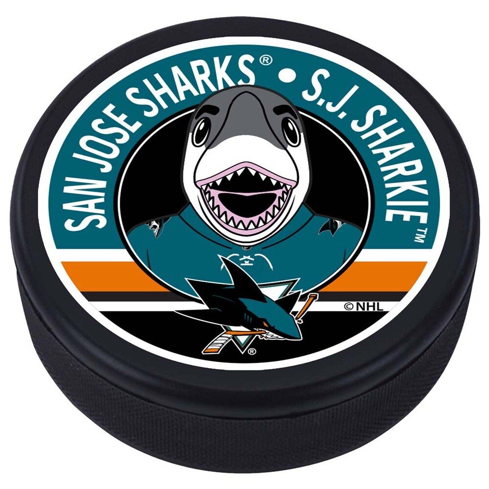 San Jose Sharks - Mascot Design Hockey Puck