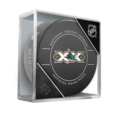 San Jose Sharks Fanatics Authentic Unsigned Inglasco 20th Anniversary Season Official Game Puck
