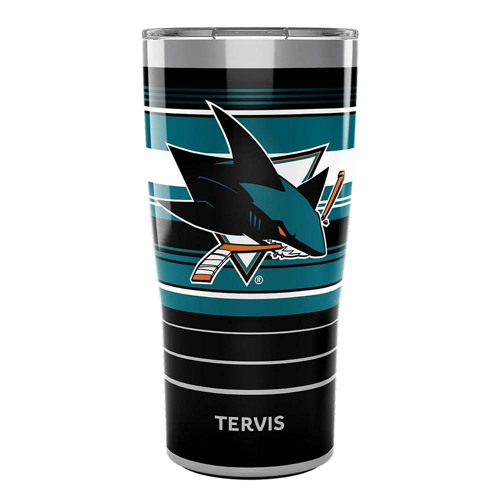 Requins de Tervis San Jose 20oz. Gobelet en acier inoxydable à rayures Hype