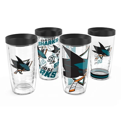 Tervis San Jose Sharks Four-Pack 16oz. Classic Tumbler Set