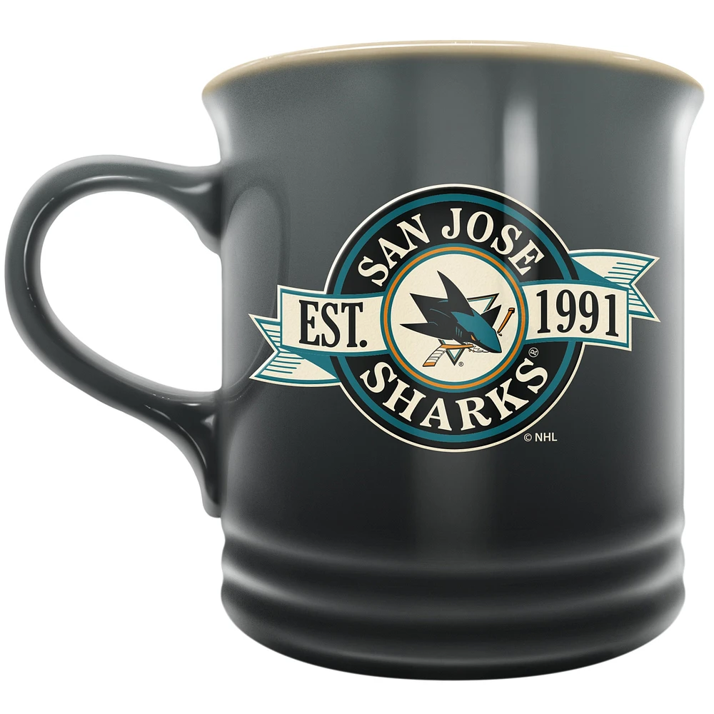 Le Sports Vault San Jose Sharks 14 oz. Tasse en grès