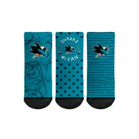 Chaussettes Rock Em pour tout-petit San Jose Sharks #1 Fan Lot de 3 paires de chaussettes