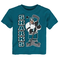 Toddler Teal/Heather Gray San Jose Sharks Two-Pack Disney Offense Only T-Shirt Set