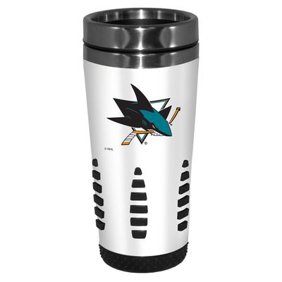 White San Jose Sharks 16oz. Huntsville Travel Mug