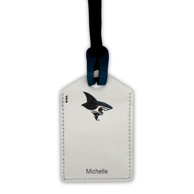 Leather Treaty Luggage Tag - St. Louis Blues - White - St Louis Blues