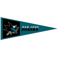 WinCraft San Jose Sharks Fanion en laine avec logo principal 13" x 32"