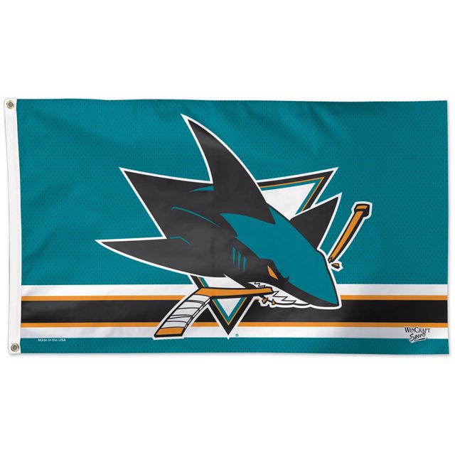 WinCraft San Jose Sharks 3' x 5' Deluxe - Drapeau simple face