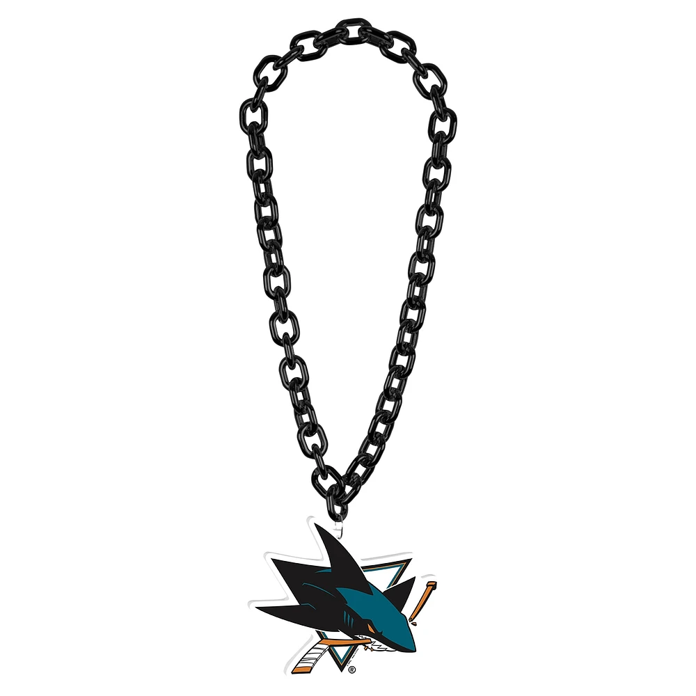Collier WinCraft avec grand logo des Sharks de San Jose