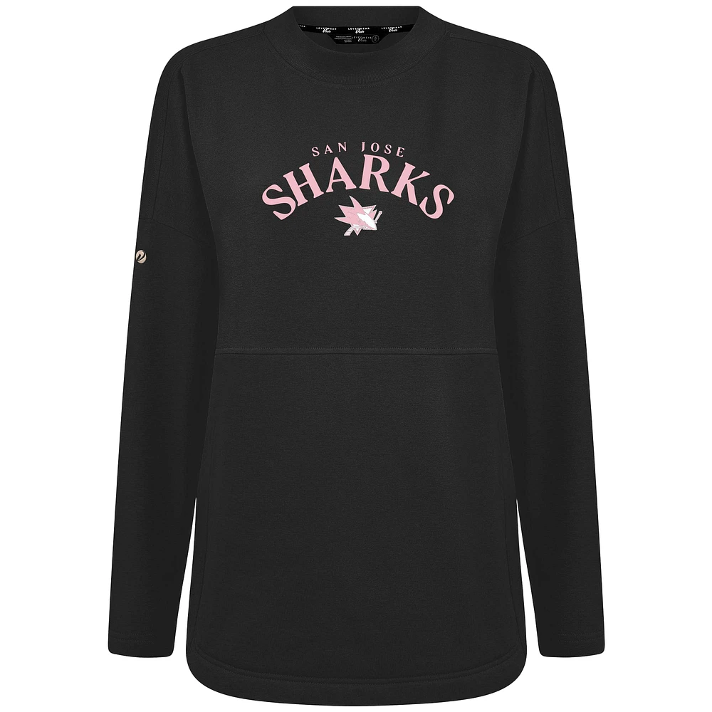 Women's Levelwear San Jose Sharks Mother's Day Beaudry Arched Pullover Sweatshirt