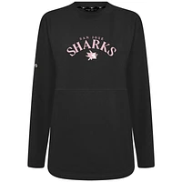 Women's Levelwear San Jose Sharks Mother's Day Beaudry Arched Pullover Sweatshirt