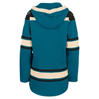 Women's '47  Teal San Jose Sharks Superior Lacer Pullover Hoodie