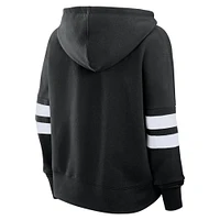 Women's Fanatics Black San Jose Sharks Oversized Seize Pullover Hoodie