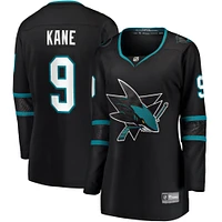 Maillot pour femmes Fanatics Evander Kane noir San Jose Sharks Alternate Premier Breakaway