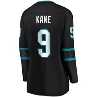 Maillot pour femmes Fanatics Evander Kane noir San Jose Sharks Alternate Premier Breakaway