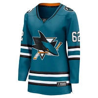 Fanatics pour femmes Kevin Labanc Teal San Jose Sharks Maillot de joueur échappé à domicile