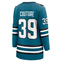 Maillot de joueur échappé à domicile Fanatics Logan Couture des Sharks San Jose, sarcelle