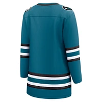 Maillot Breakaway à domicile des Sharks de San Jose Fanatics pour femmes, bleu sarcelle