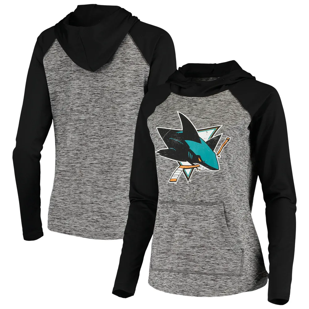 Women's G-III 4Her by Carl Banks Black Carolina Panthers Extra Inning Pullover Hoodie