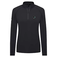 Haut à glissière quart de tour Kinetic Insignia Core Raglan pour femme Levelwear noir des Sharks San Jose