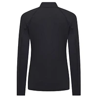 Haut à glissière quart de tour Kinetic Insignia Core Raglan pour femme Levelwear noir des Sharks San Jose