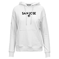 Women's Levelwear  White San Jose Sharks Adorn City Capsule Pullover Hoodie