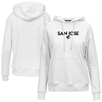 Women's Levelwear  White San Jose Sharks Adorn City Capsule Pullover Hoodie