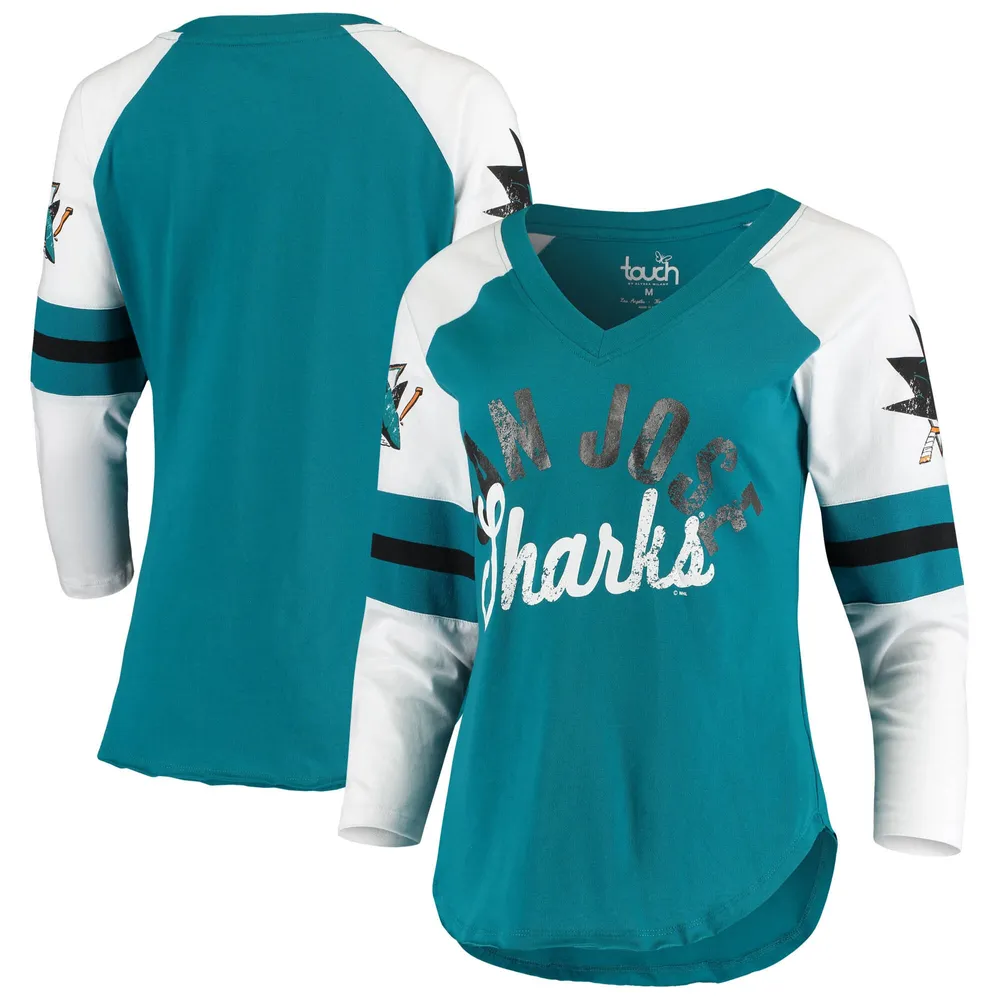Lids San Jose Sharks Fanatics Branded Women's Jersey Long Sleeve T-Shirt -  Teal