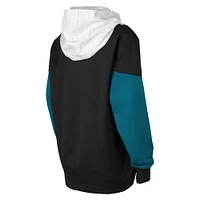 Sweat à capuche en polaire pour jeunes, cendré/noir, San Jose Sharks Champion League