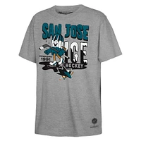 Youth Mitchell & Ness Gray San Jose Sharks Popsicle T-Shirt