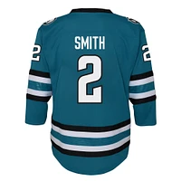 Youth Will Smith Teal San Jose Sharks Home Replica Player Jersey