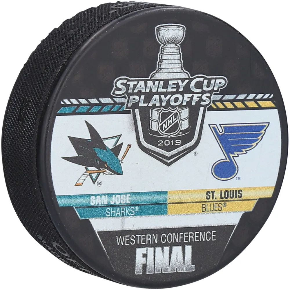 Lids San Jose Sharks vs. St. Louis Blues 2019 NHL Stanley Cup Playoffs  Western Conference Final Replica Puck