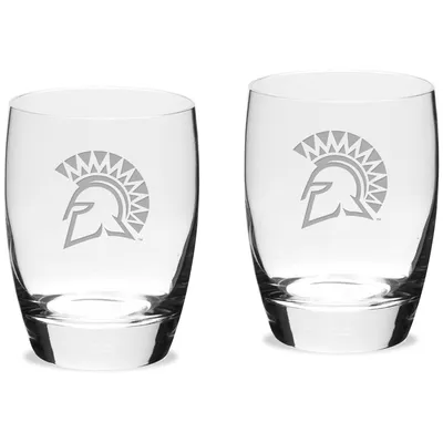 San Jose State Spartans 15.75 oz. 2-Piece Luigi Bormioli Michelangelo Water Glass Set