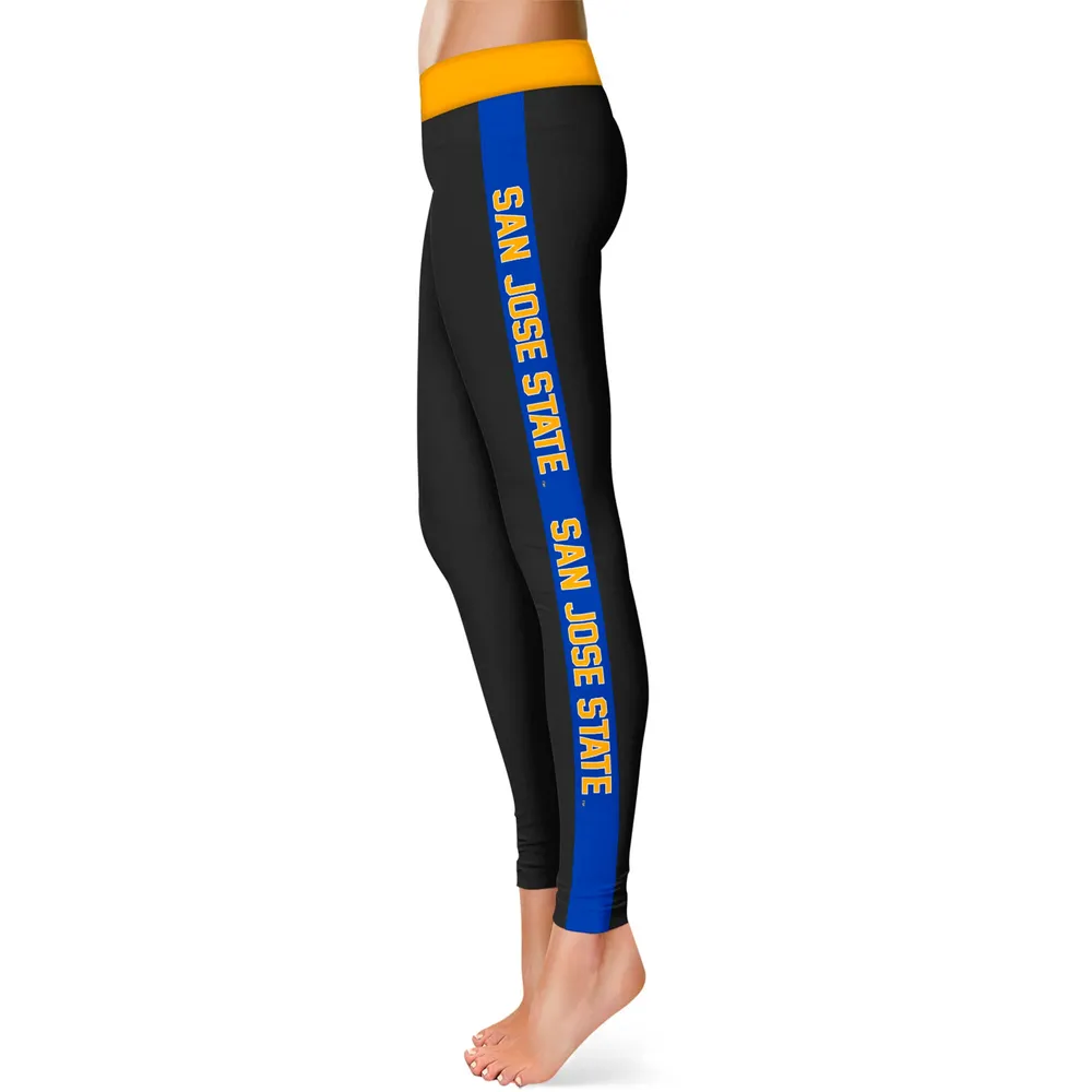 Lids San Jose State Spartans Women's Side Stripe Leggings - Black