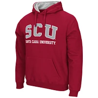 Sweat à capuche Colosseum Red Santa Clara Broncos Arch & Logo pour homme