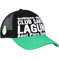 Men's Black Santos FC Club Gold Adjustable Hat