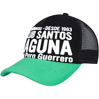 Men's Black Santos FC Club Gold Adjustable Hat