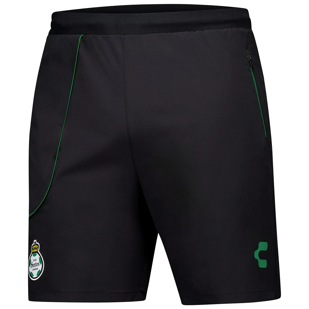 Men's Charly  Black Santos Laguna 2024/25 Coach Shorts