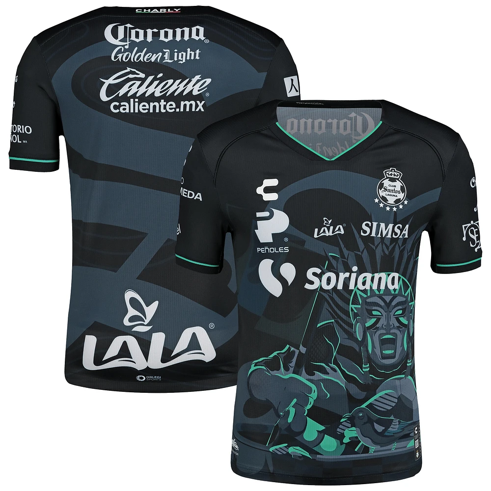 Maillot authentique Charly Black Santos Laguna 2024/25 pour homme