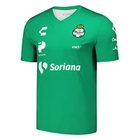 Men's Charly Green Santos Laguna 2020/21 Logo T-Shirt