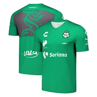 Men's Charly Green Santos Laguna 2020/21 Logo T-Shirt