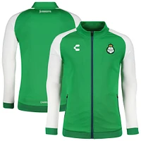 Veste zippée Charly Green Santos Laguna 2024/25 pour homme