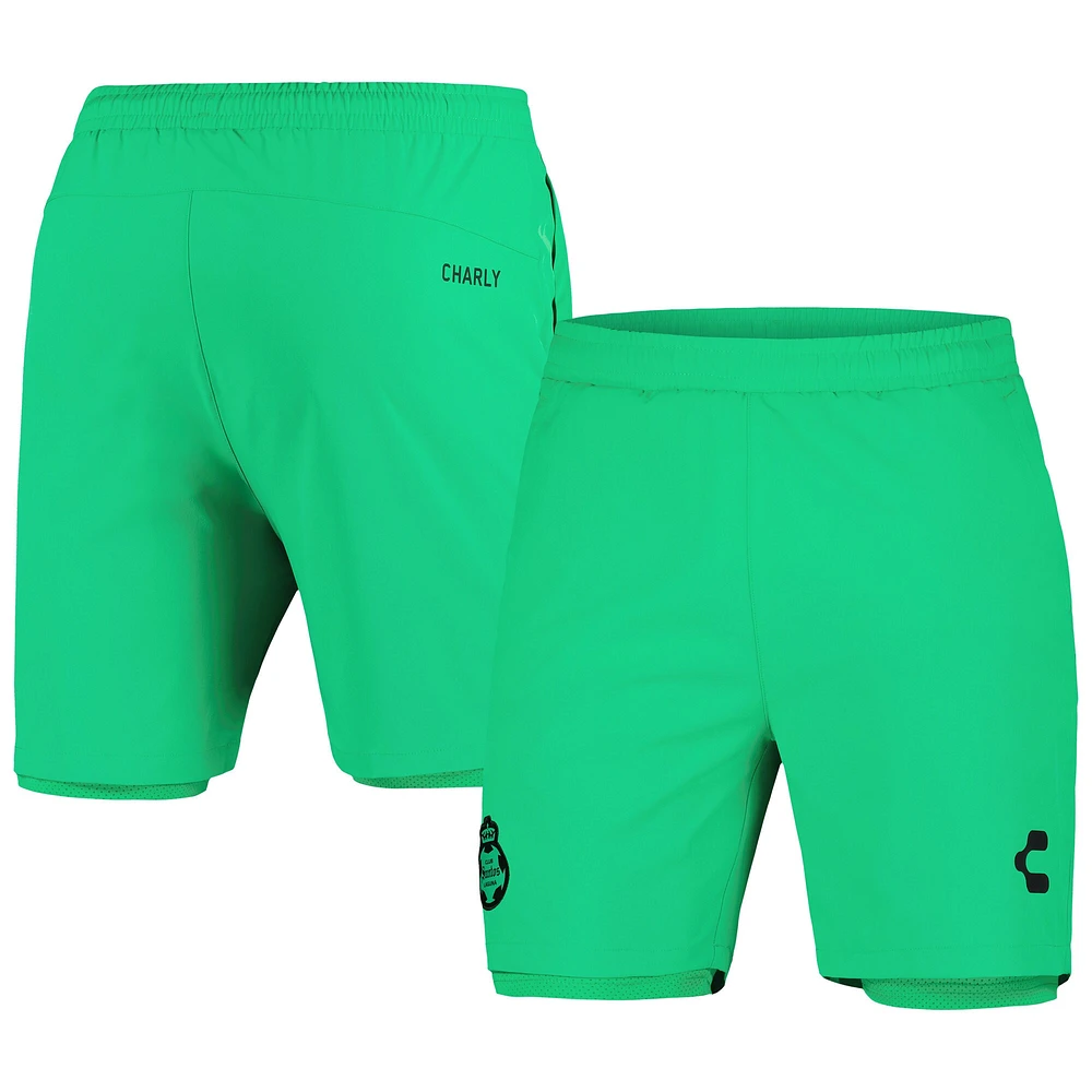 Men's Charly  Green Santos Laguna DRY FACTOR 2023/24 Lined Training Shorts