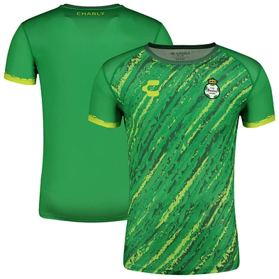 T-shirt d'entraînement Charly Green Santos Laguna DRY FACTOR 2024/25 pour homme